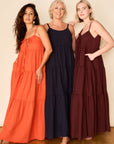 ROSALIE Sustainable Fabric Dress- Cabernet
