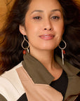 Sheppards Hook - Boucles d'oreilles en argent goutte de pluie labradorite -