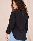 Chemisier SOLEIL en tissu durable - noir