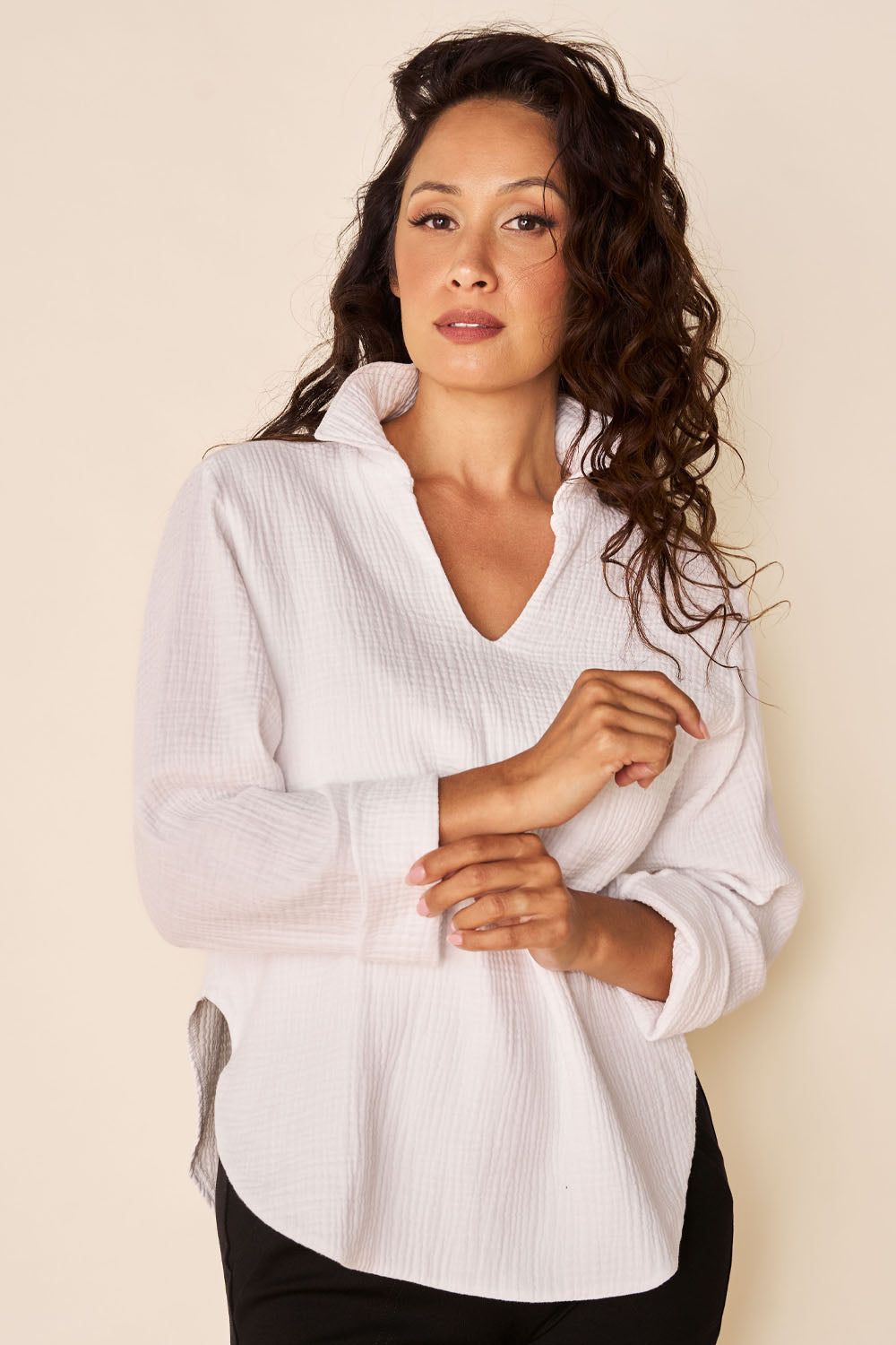 SOLEIL Blouse | Best-Selling Cotton Gauze Blouse Made in Canada