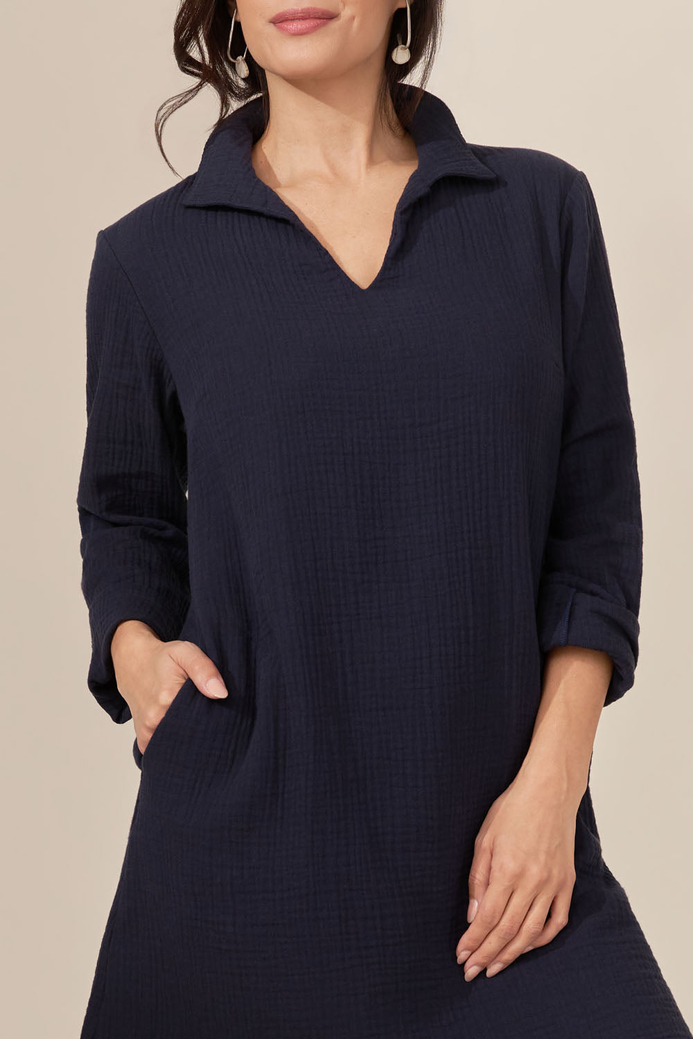 soleil long sleeve dress Sustainable fashion Canada