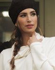 KNITS - 100% Wool Beret Toque - Black