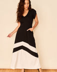 VELORA Dress- Black/ Cream