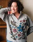 Berry Cotton Half-Zip