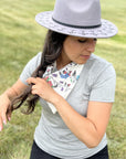 Bandana / foulard en bambou avec motif