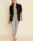 OFFRE VERTE - Legging 3/4 toute-saison avec poches - gris chiné