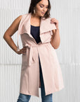 GREEN SALE - MAUDE WRAP Vest- Blush