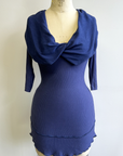 REVENTE - Tunique en bambou rayée - Bleu hiver - TP