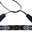 Ceinture perlée - Fléché noir - 1,5 po