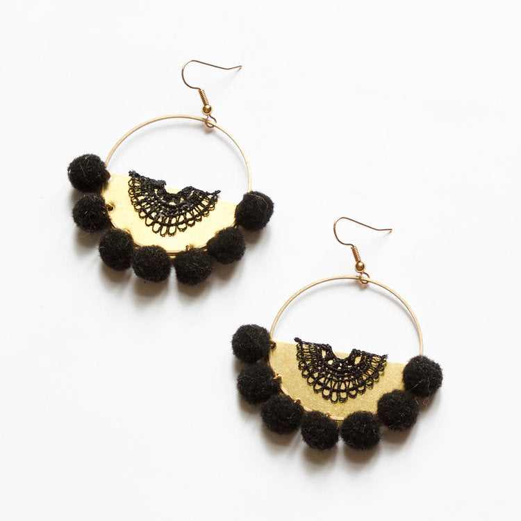 This Ilk - Poppy Earrings - Black