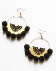 This Ilk - Boucles d'oreilles Poppy - noir