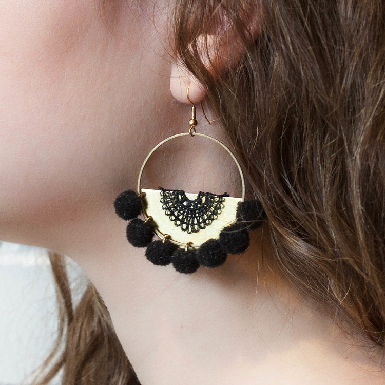 This Ilk - Poppy Earrings - Black