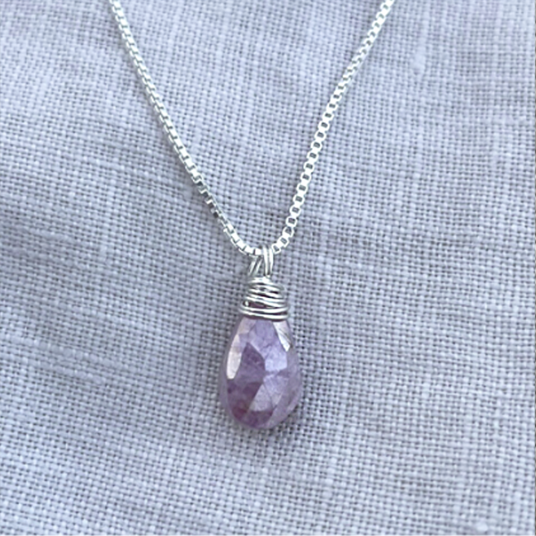 Naked Sage - Ava Necklace (Emerald, Pink Sapphire &amp; Moonstone)