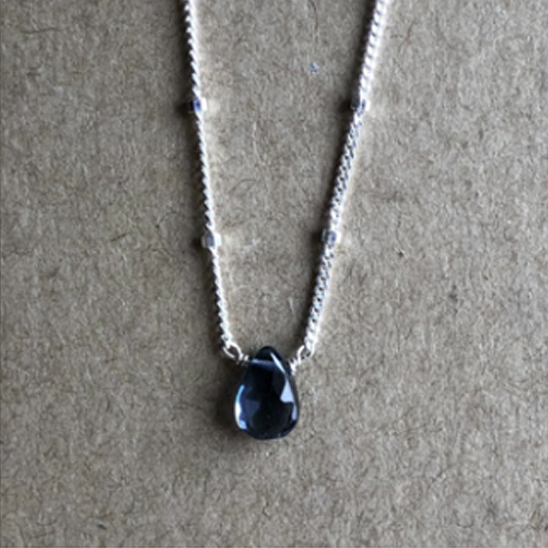 Naked Sage - Linnaea Necklace (Labradorite, London Topaz, Moonstone & Pink Sapphire)