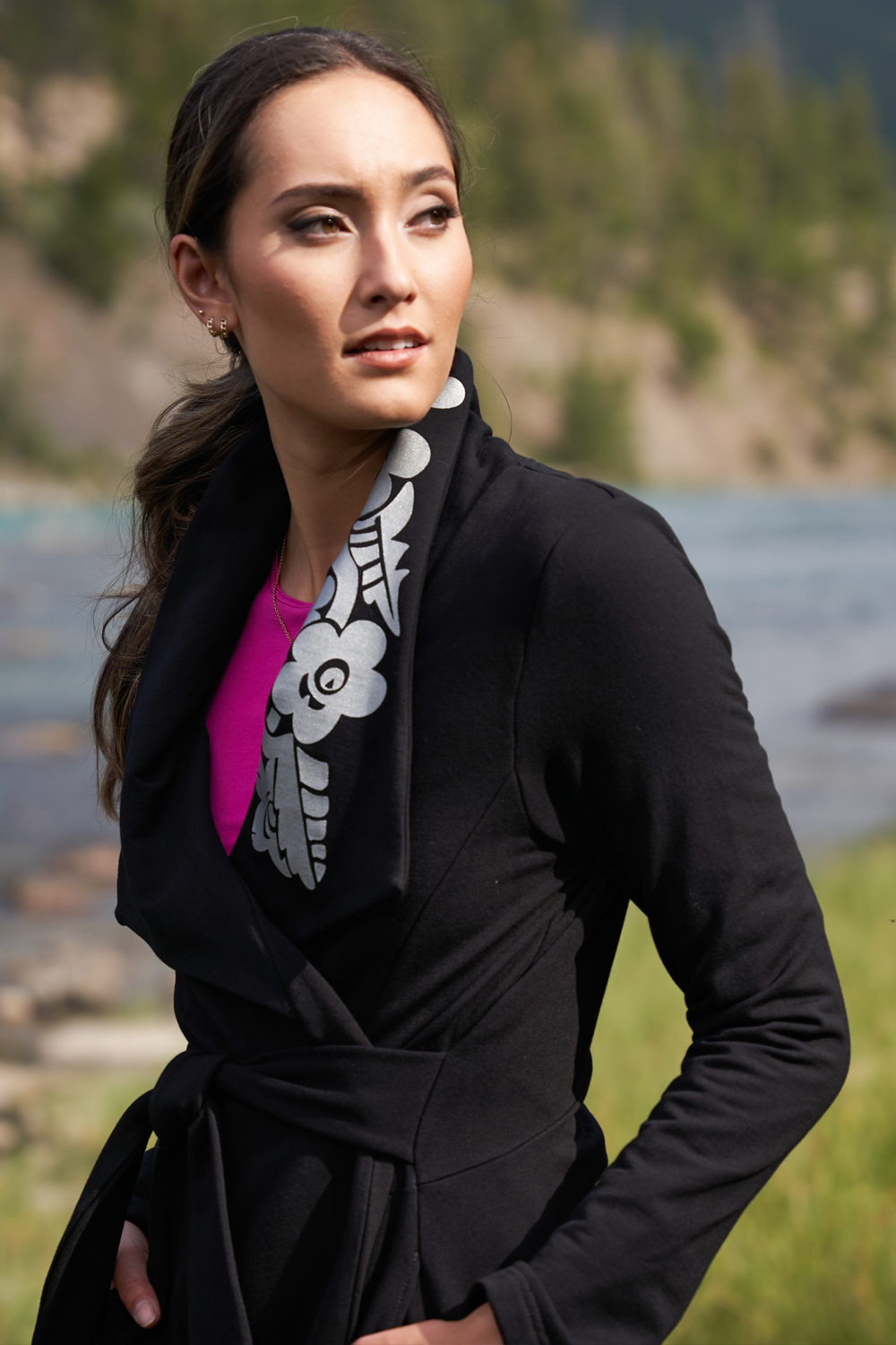 HERITAGE WRAP Jacket Black Black ink 1X 18 20