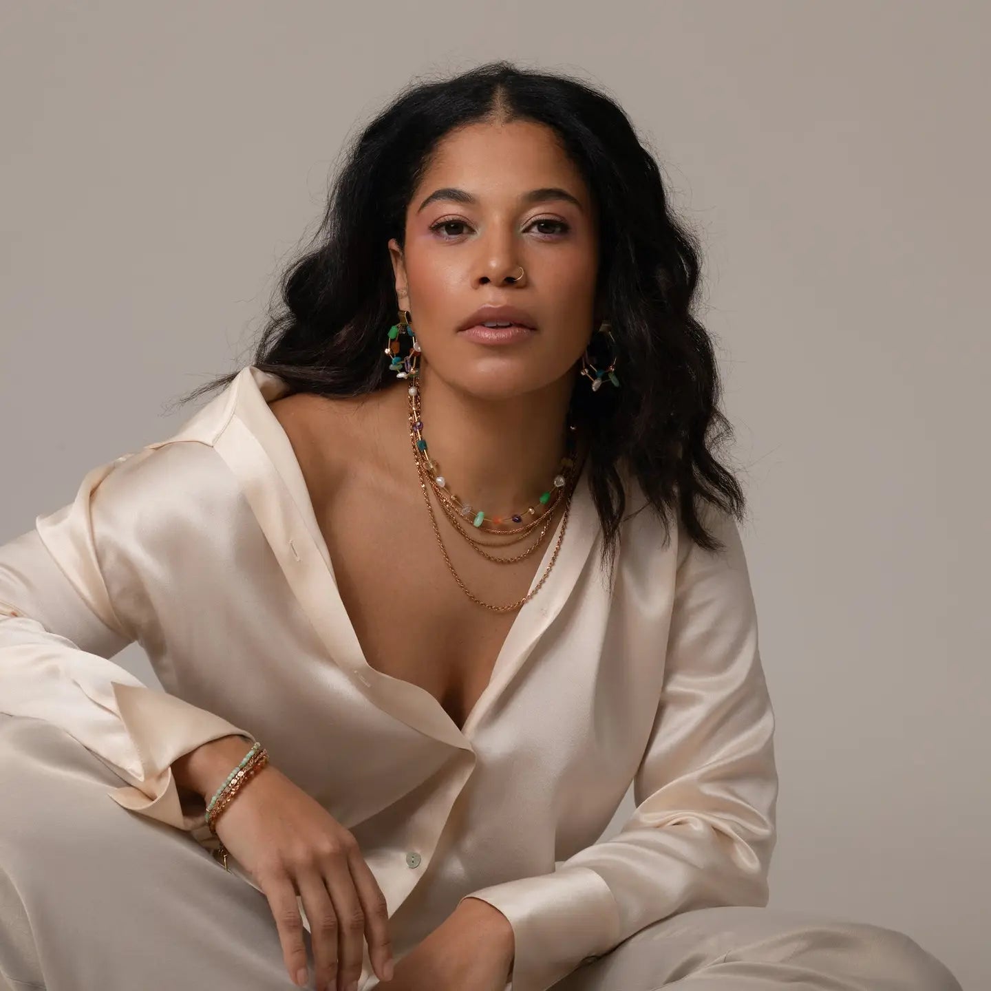 HG- Surya Necklace - Pearls