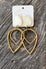 Sheppards Hook - Tulip Brass Earrings - #110
