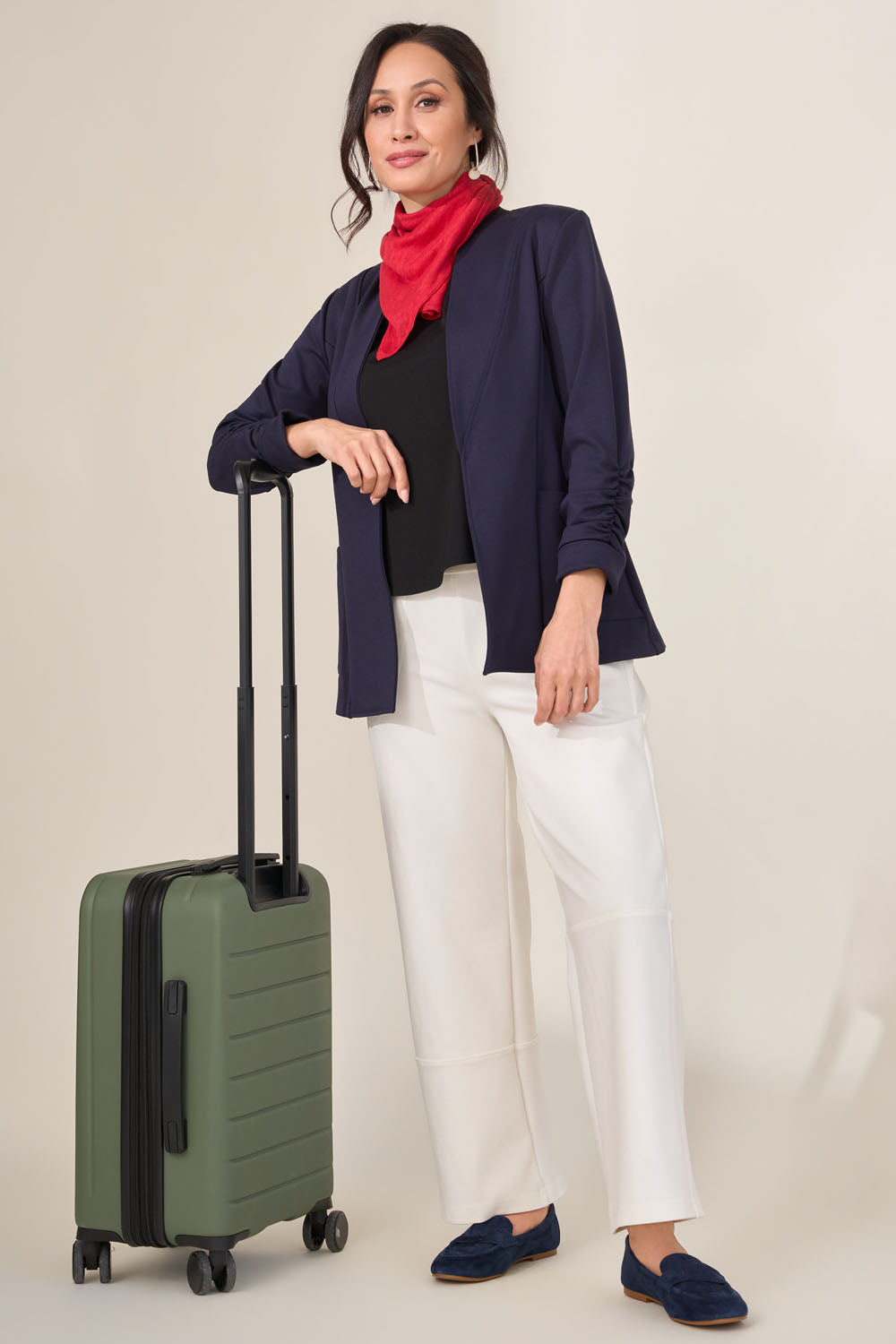 Bonjour Blazer- Ponte Twill