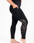 Legging mi-saison avec poches