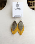 MJ- Seal Leaf Earrings- Small- Yellow