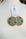 Metis Large Flower- Aqua/Brown