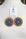 Metis Large Flower- Cobalt/Brown
