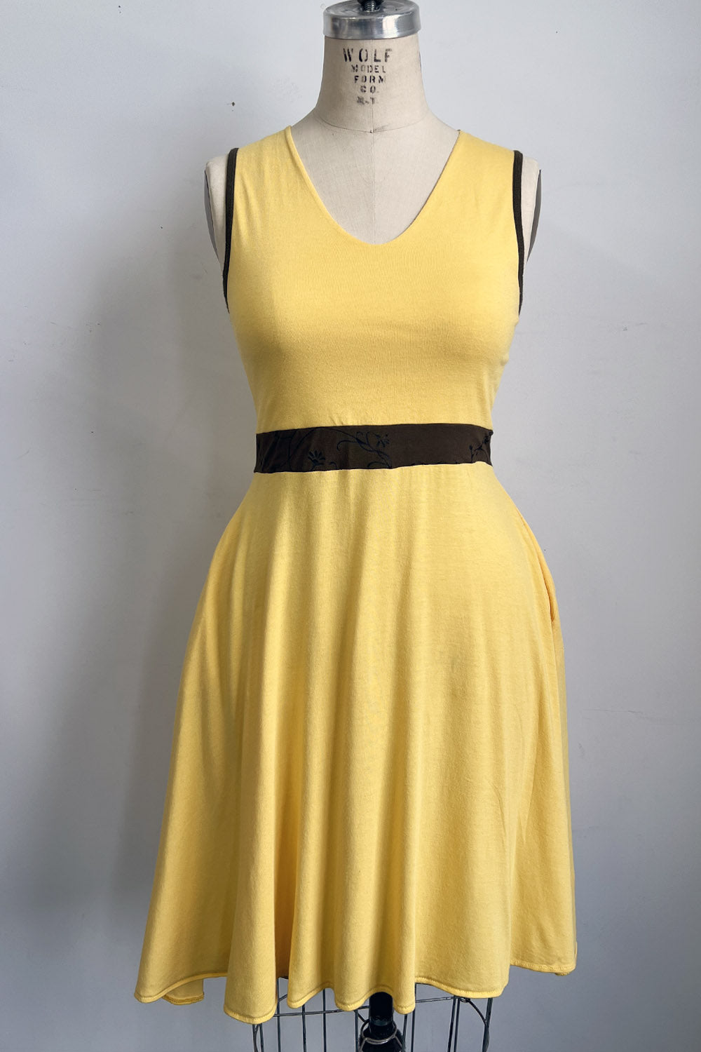 RESALE - Light Bamboo Dress - S - Yellow