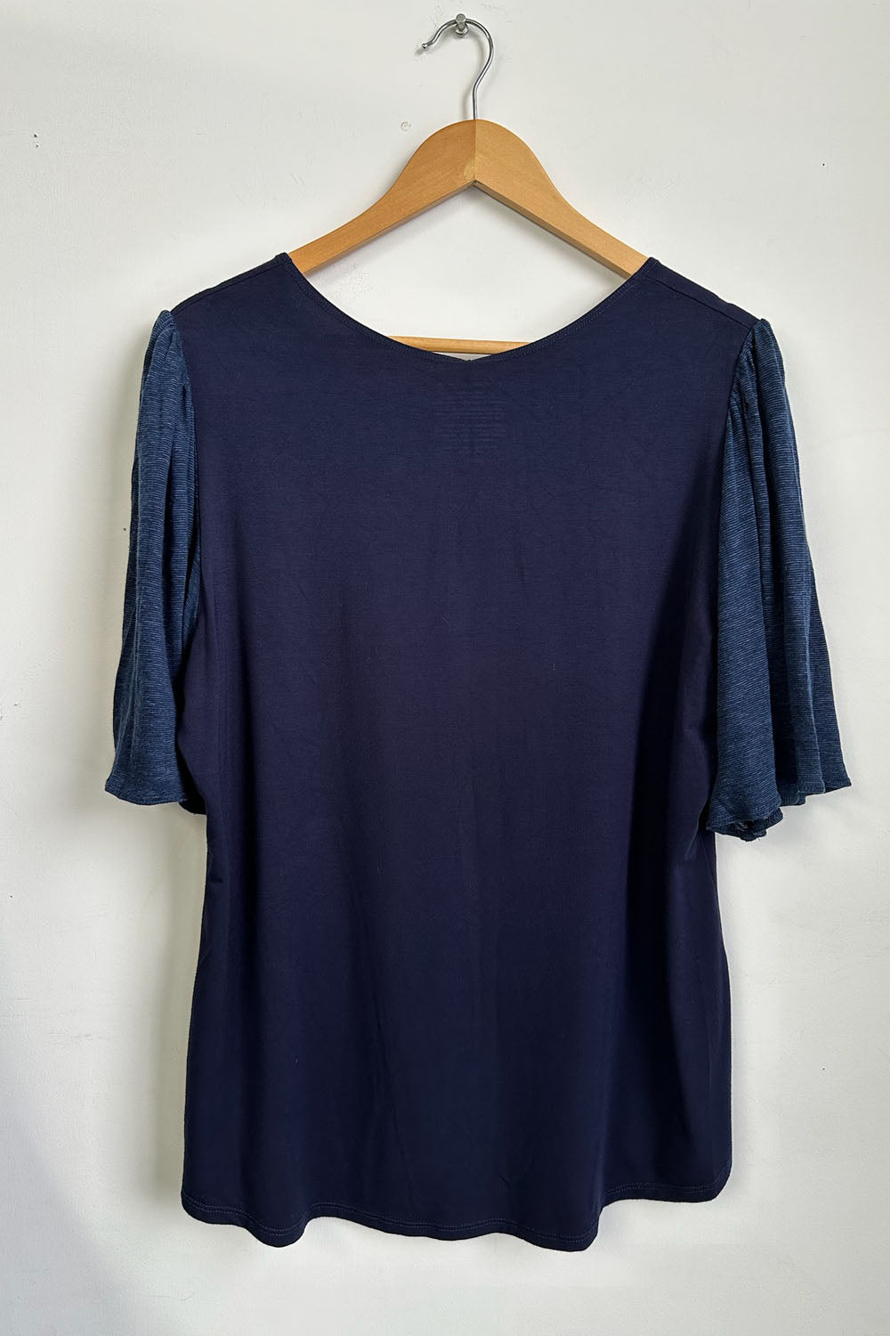 RESALE -Jolene Blouse- L- Navy- RE275