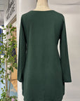 RESALE - Basic V Tunic - M - Pine- RE542