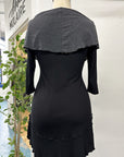 REVENTE - Tunique Danielle - M - noir/anthracite - RE596