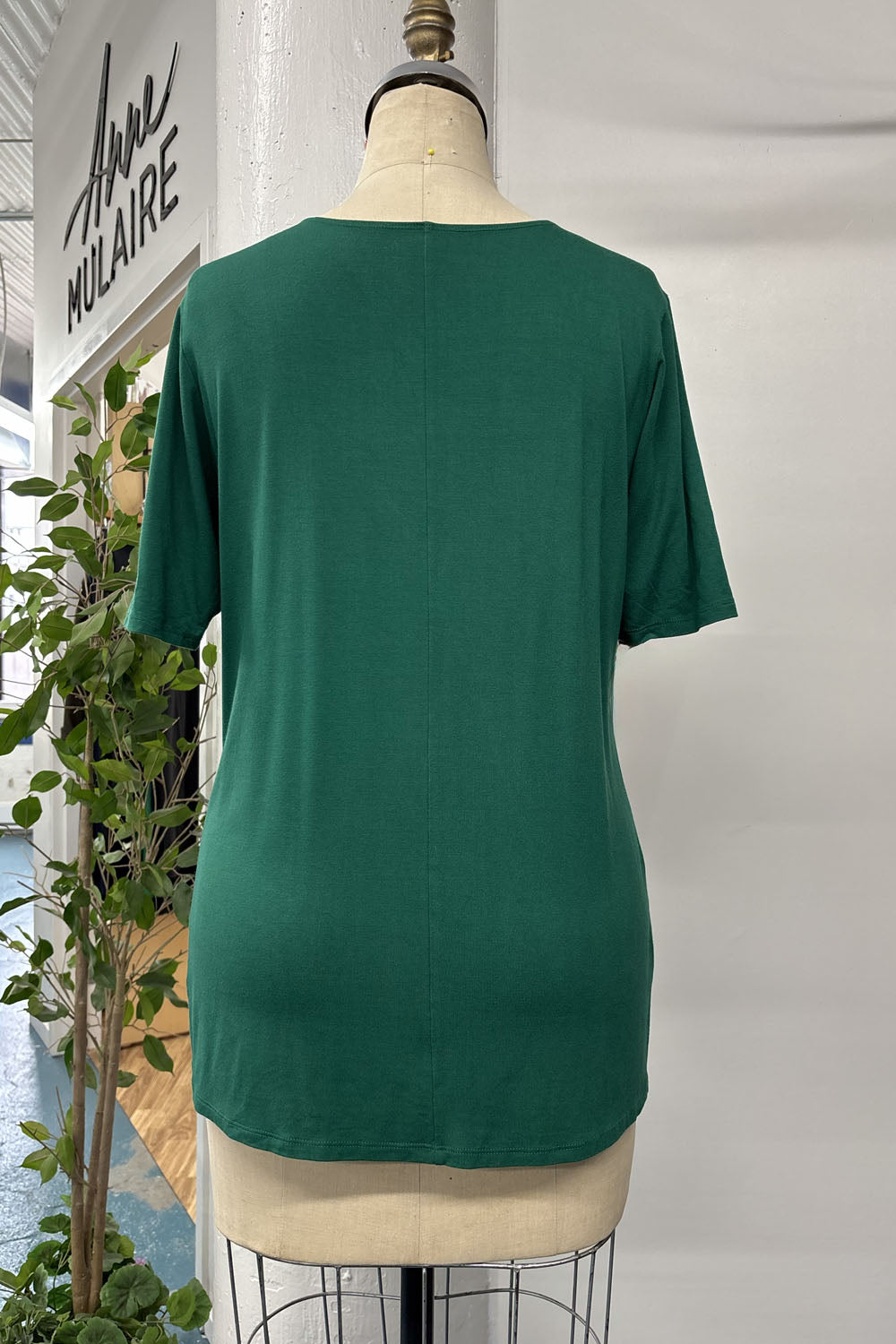 REVENTE - T-shirt en bambou - G - vert forêt - RE598