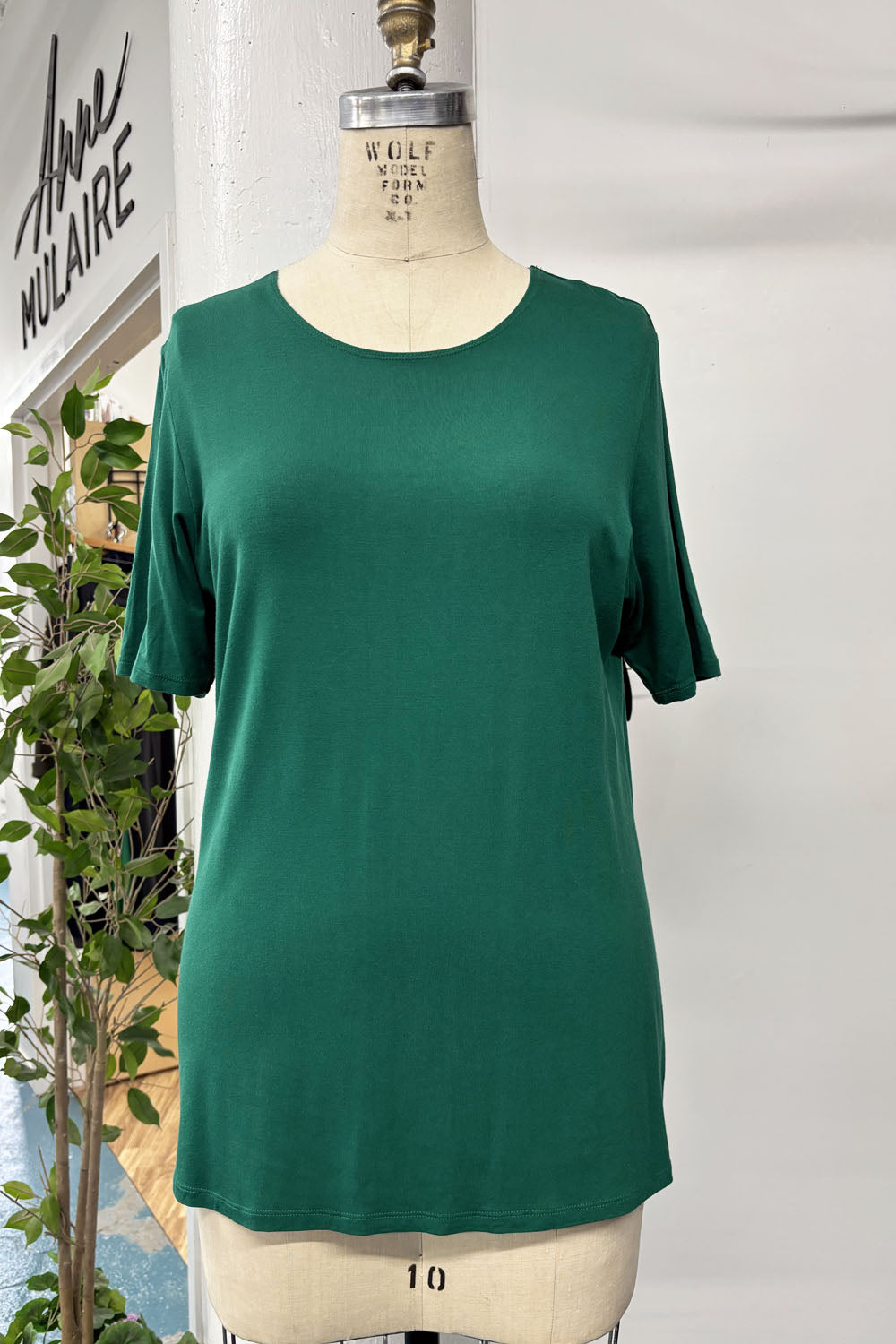 REVENTE - T-shirt en bambou - G - vert forêt - RE598