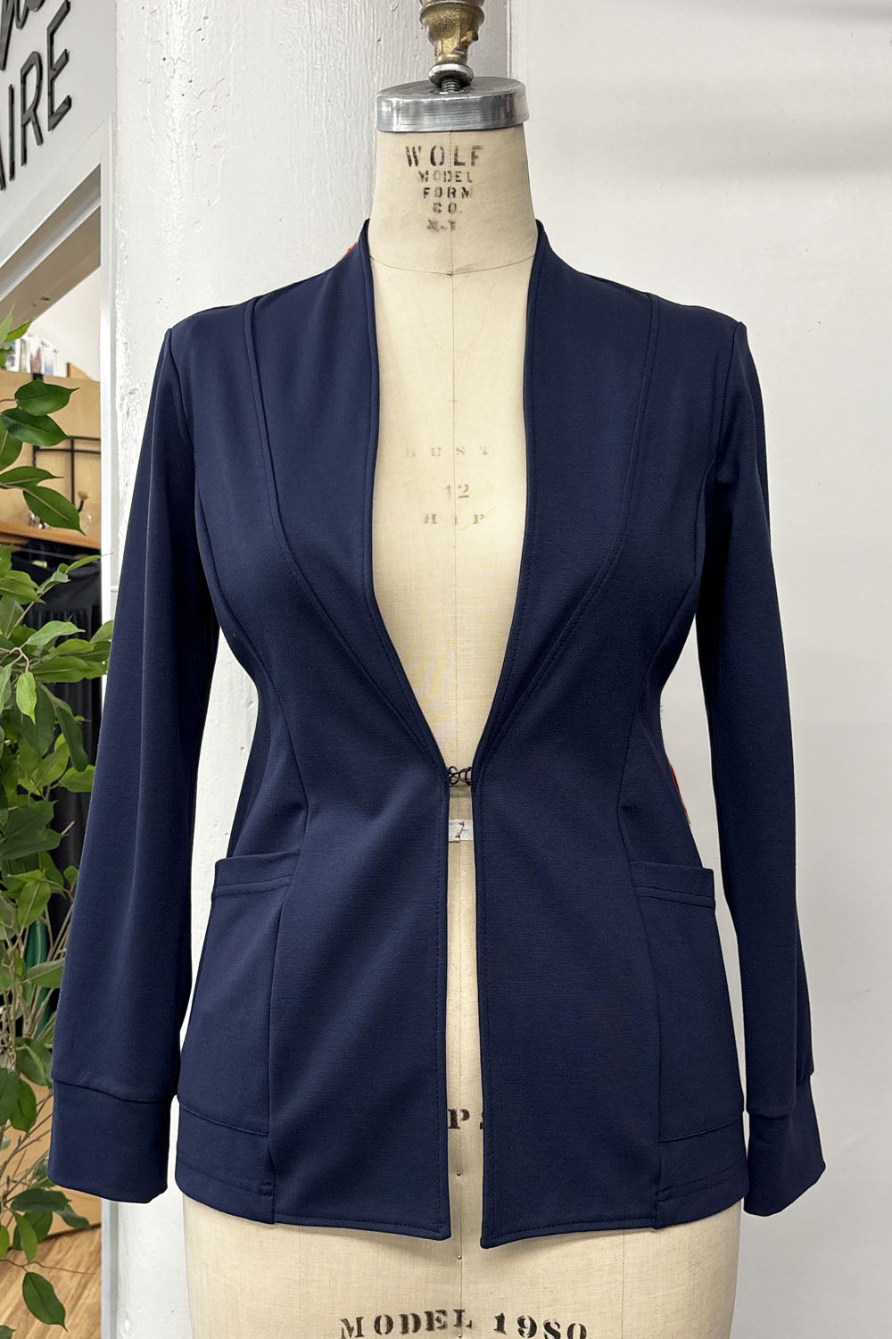 REVENTE - Blazer Bonjour - P - bleu marine - RE603