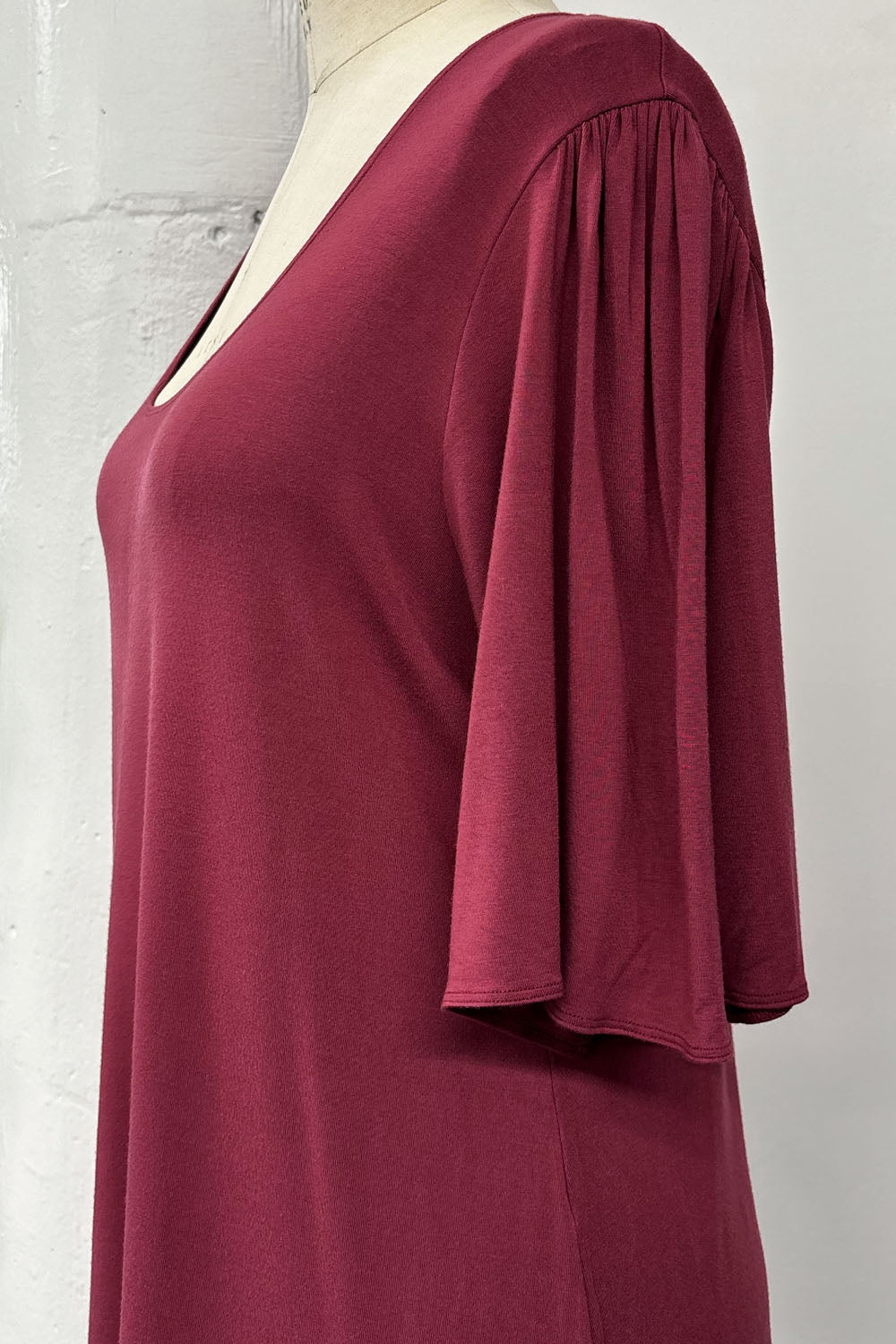 REVENTE - Blouse Jolene - G - rouge vin - RE606