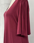 REVENTE - Blouse Jolene - G - rouge vin - RE606