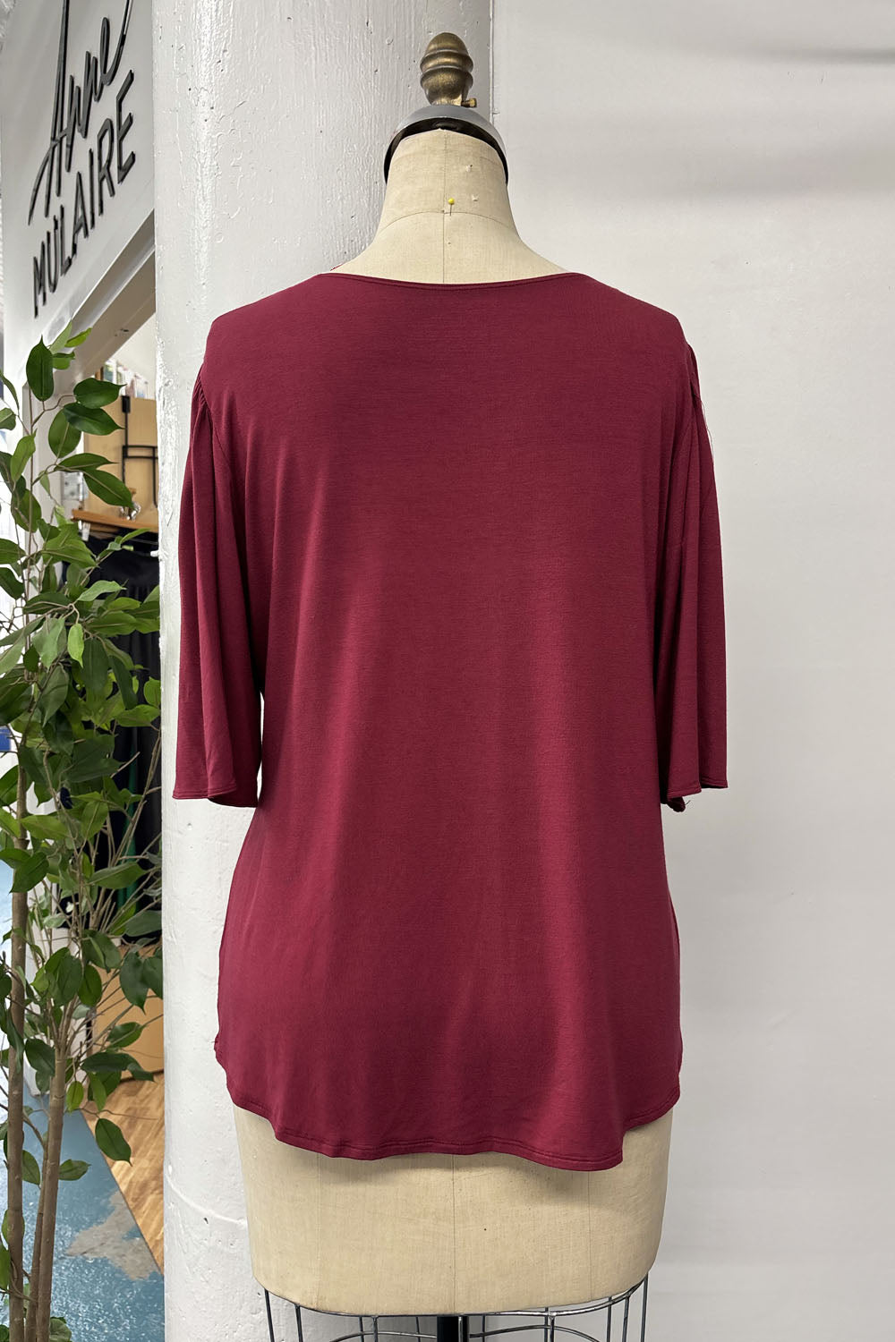 REVENTE - Blouse Jolene - G - rouge vin - RE606