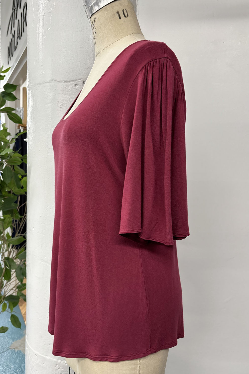 REVENTE - Blouse Jolene - G - rouge vin - RE606