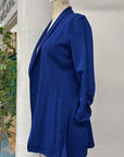 REVENTE - Blazer envelopant - P - bleu cobalt - RE616