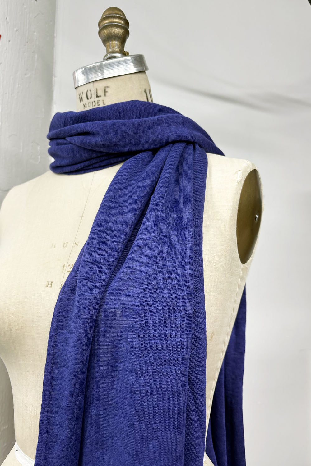 REVENTE - Foulard en lin - violet - RE627