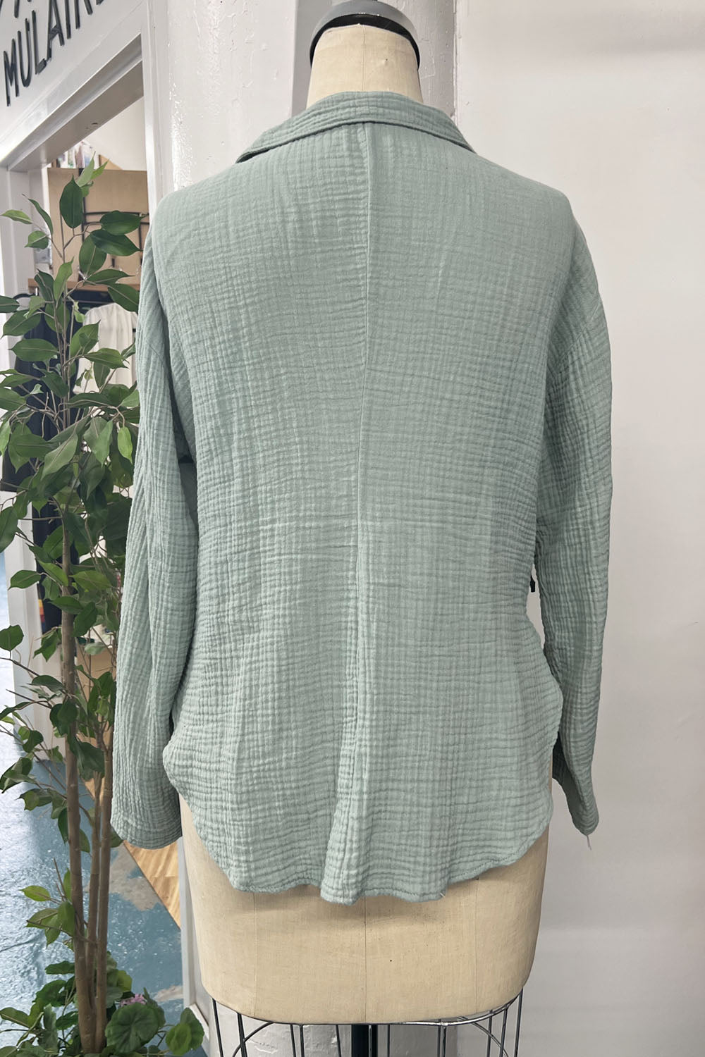 REVENTE - Blouse Soleil - P - vert mer - RE635