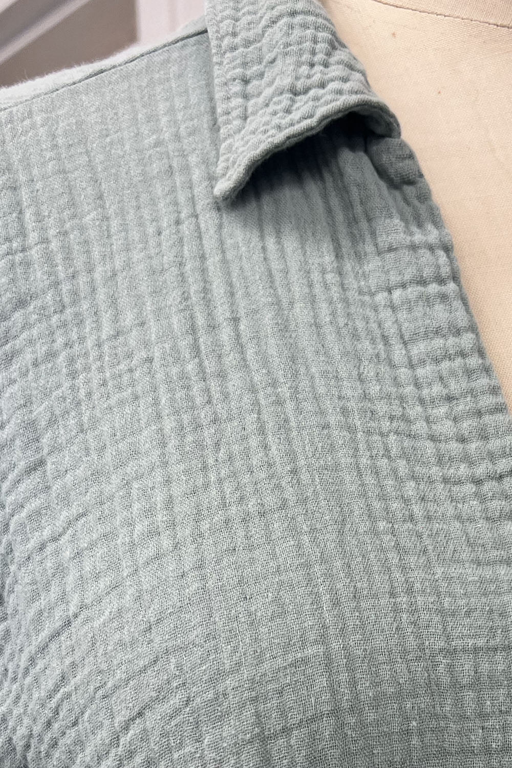 REVENTE - Blouse Soleil - P - vert mer - RE635