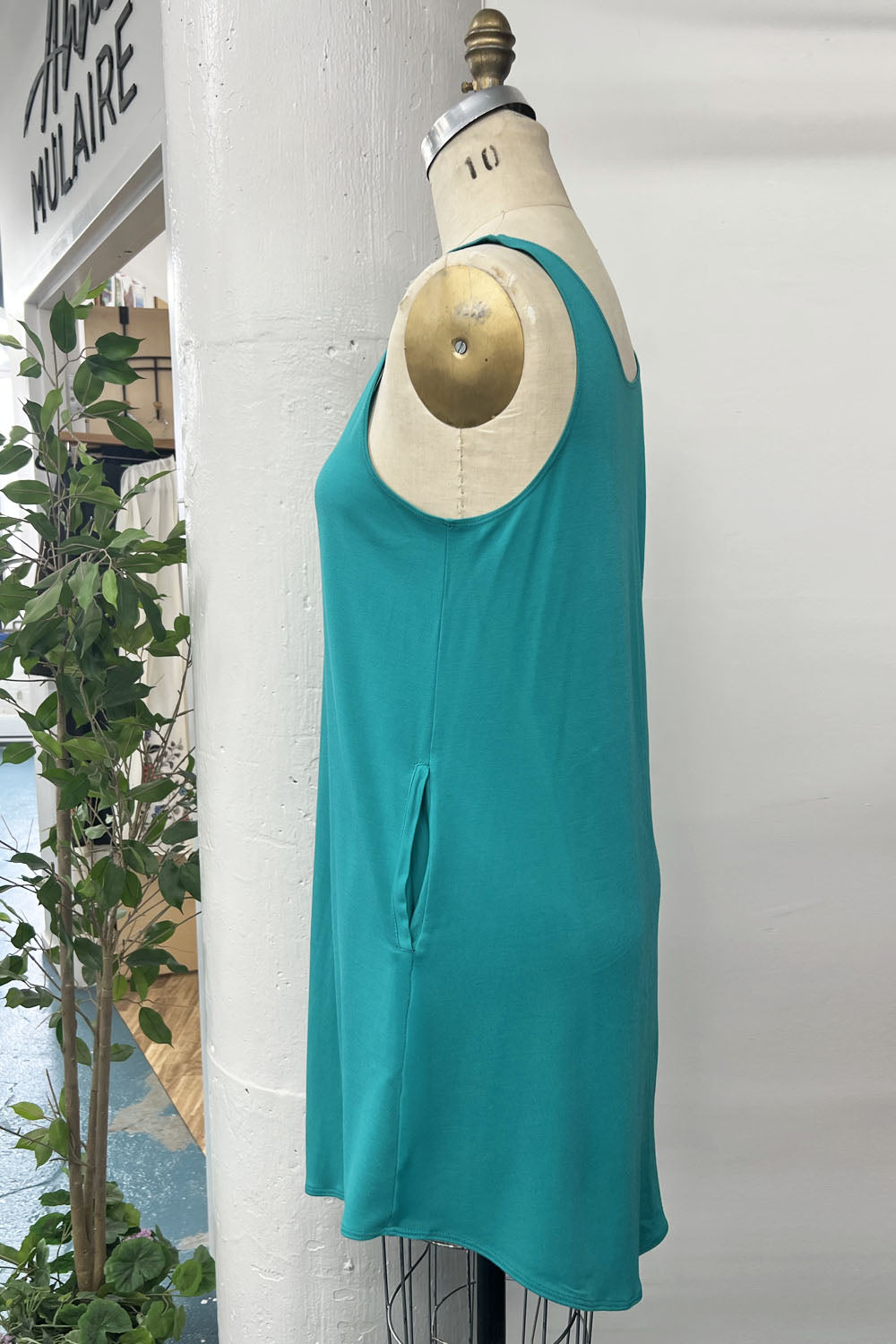 REVENTE - Robe Voila - P - bleu paon - RE636