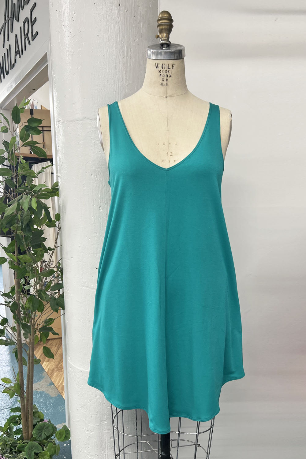 REVENTE - Robe Voila - P - bleu paon - RE636