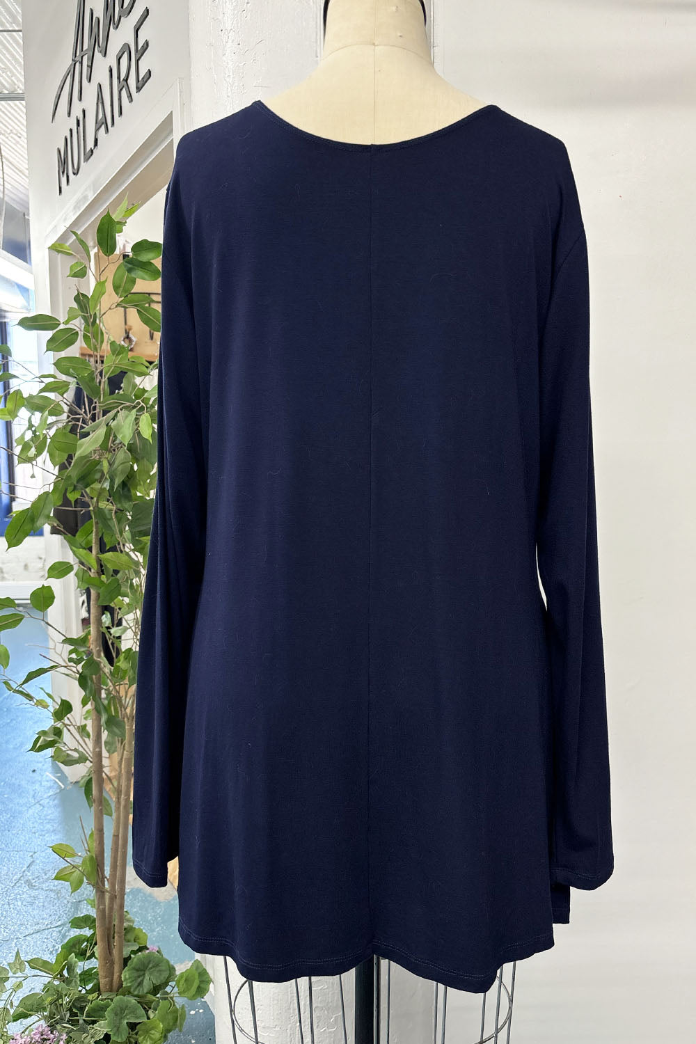REVENTE - Tunique zéro-déchet - TG - bleu marine/noir/vert/blanc - RE637