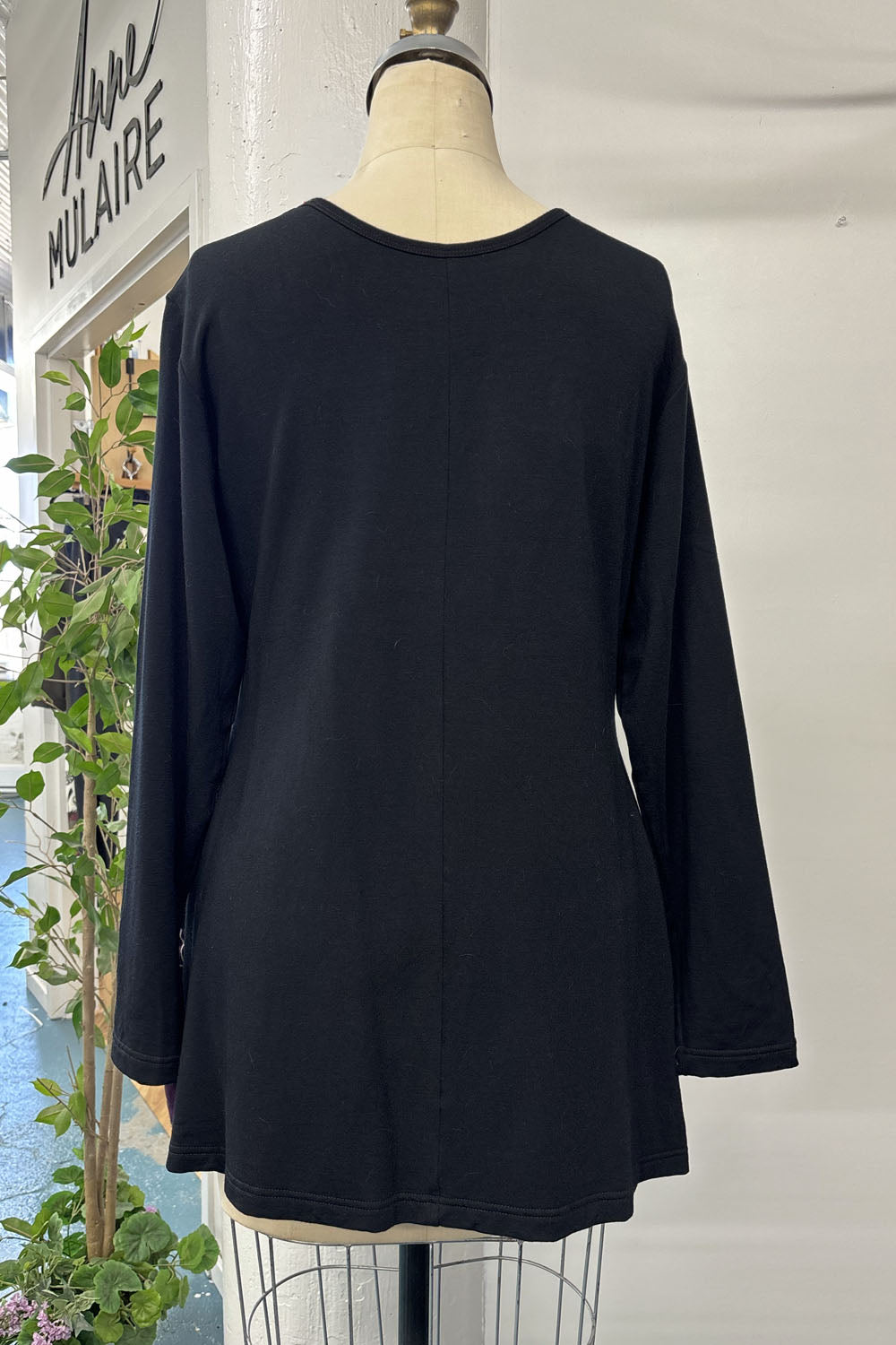 REVENTE - Tunique zéro-déchet - TG - noir/olive/aubergine - RE638
