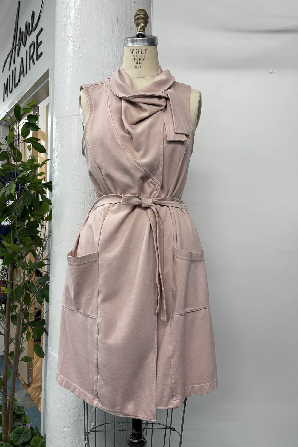 RESALE - Maude Wrap Vest - Blush - M/L - RE646
