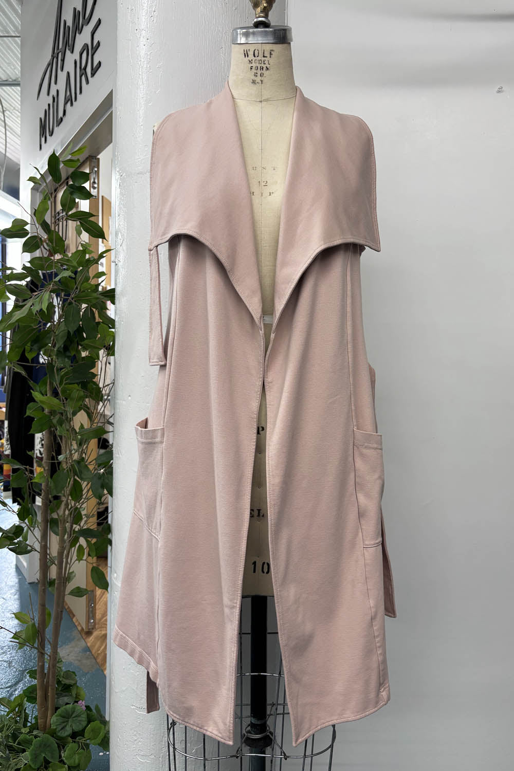 RESALE - Maude Wrap Vest - Blush - M/L - RE646