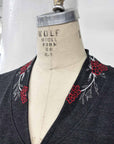 RESALE - Red River Blouse - Black/Charcoal - Large - RE648