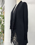 RESALE - Ida Cardigan Jacket - Black/Black lace - XS/S - RE671