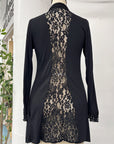 RESALE - Ida Cardigan Jacket - Black/Black lace - XS/S - RE671